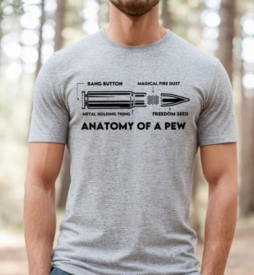 Anatomy of a Pew T-shirt