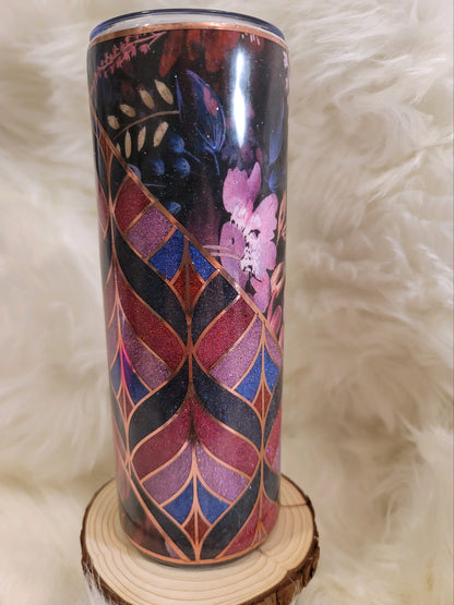 Floral Swirl Tumbler