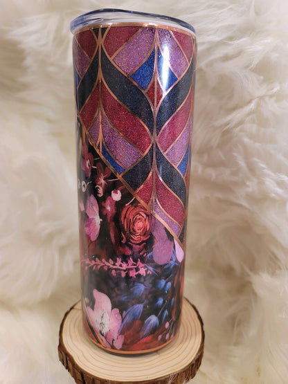 Floral Swirl Tumbler