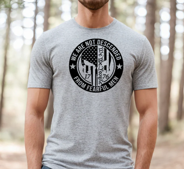 Not Descended From Fearful Men T-shirt