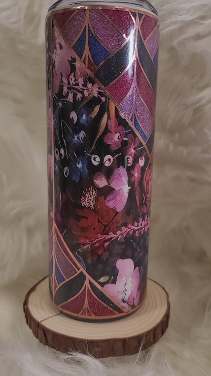 Floral Swirl Tumbler