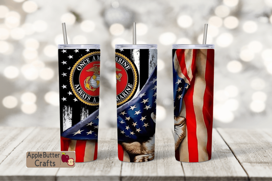 Once a Marine, Always a Marine - 20oz Tumbler